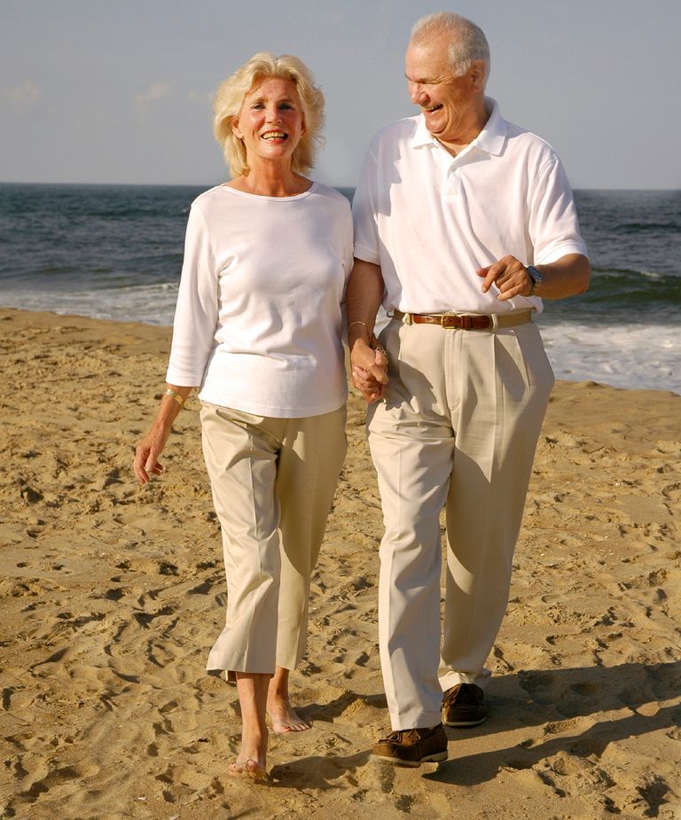 Picture of retired couple on the beach in Thailand