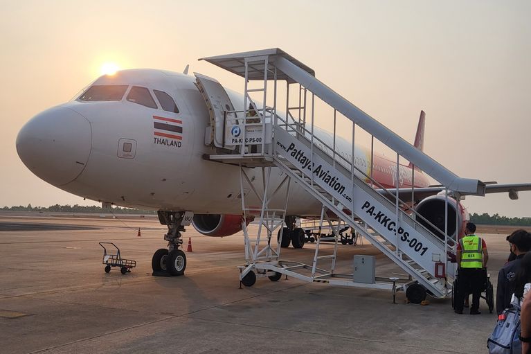 Image of a plane on the tarmac