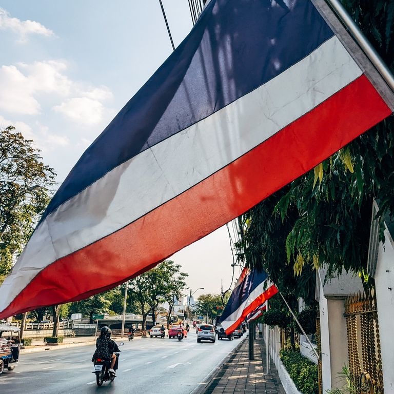 Photo of Thai flag by Markus Winkler www.unsplash.com