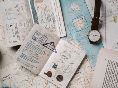 Picture of travel documents