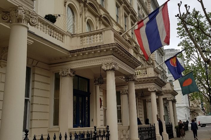 photo of the Thai Embassy in London
