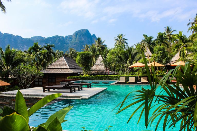 Picture of swimming pool at Thai hotel